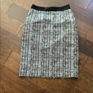 Black and white halogen skirt